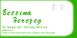 bettina herczeg business card